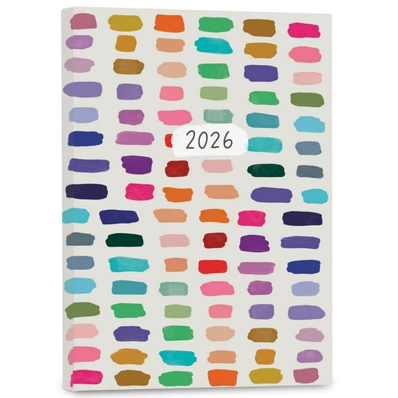 Sellers Publishing, Fresh and Colorful Weekly Softcover 2026 Planner, 5.75'' X 7.75'', 17-Month Calendar with Adhesive Binding