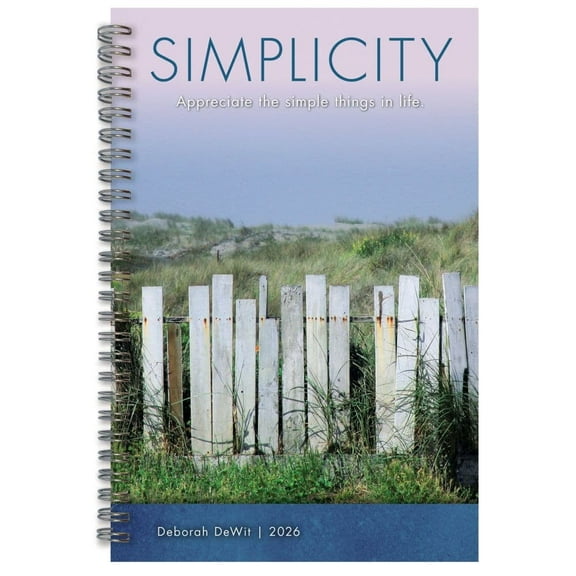 Sellers Publishing, Inspirations For Simpler Life 2026 Engagement Planner, 5.88'' X 9'', 16-Month Calendar with Stapled Binding