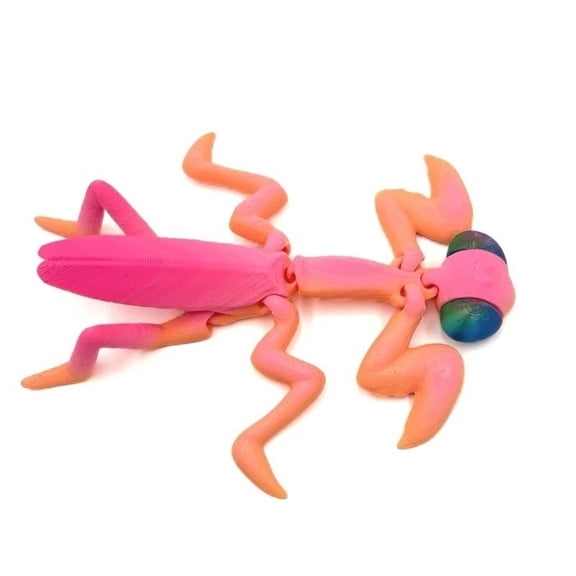 Selling 3D-printed Multi-color Animal Mantis Model With Movable Joints For Tabletop Decorative And 's Toy