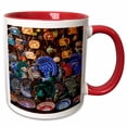 thumbnail image 1 of 3drose, Selling Porcelain at Grand Bazaar, Istanbul, Turkey, 15oz Two-tone Red Mug, 1 of 6