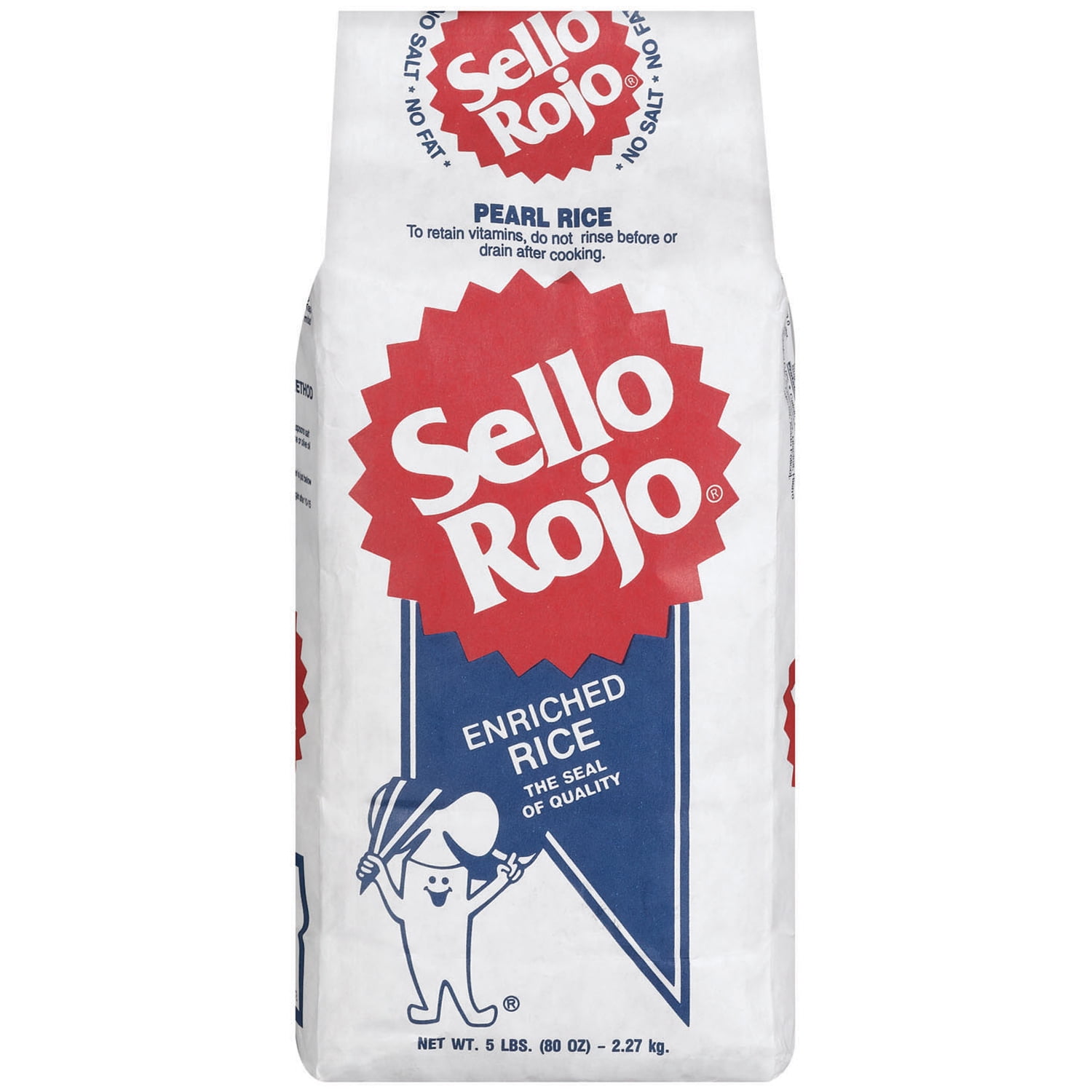 Sello Rojo Enriched Short Grain Pearl Rice, Versatile & Easy-to-Prepare ...