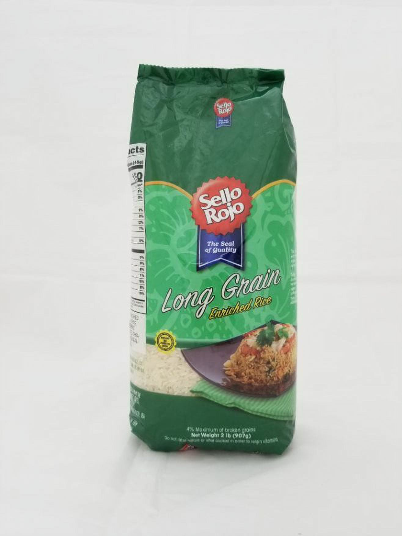 Sello Rojo Long Grain Enriched Rice, 32 oz