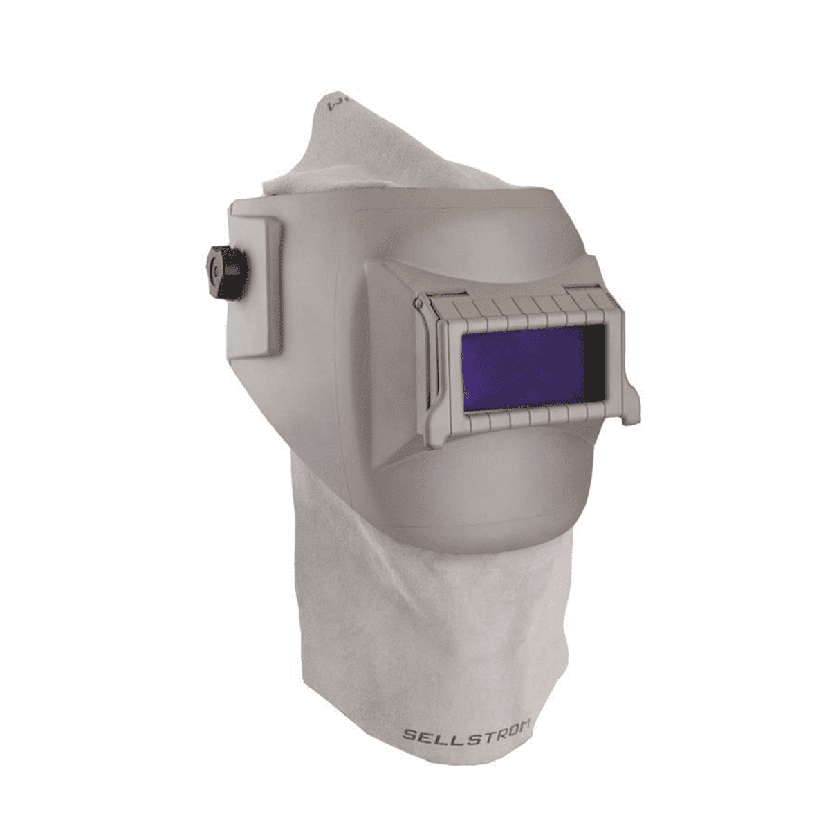 Sellstrom Welding Helmet - Passive - Nylon - Lift Front -  2" x 4.25" Viewing Area - Shade 10 - Ratcheting Headgear - Grey - Confined Space