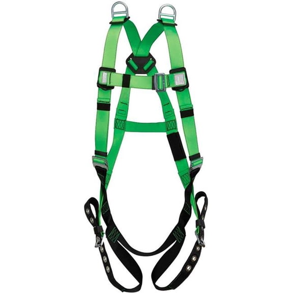 Sellstrom Manufacturing B2347979 Peak Works FBH-10020E Contractor Series Harness - Universal Fit - Class AE - Green - 310 lbs