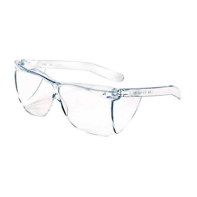 Safety Glasses, Wraparound Clear Polycarbonate Lens, Uncoated, 24PK S79103