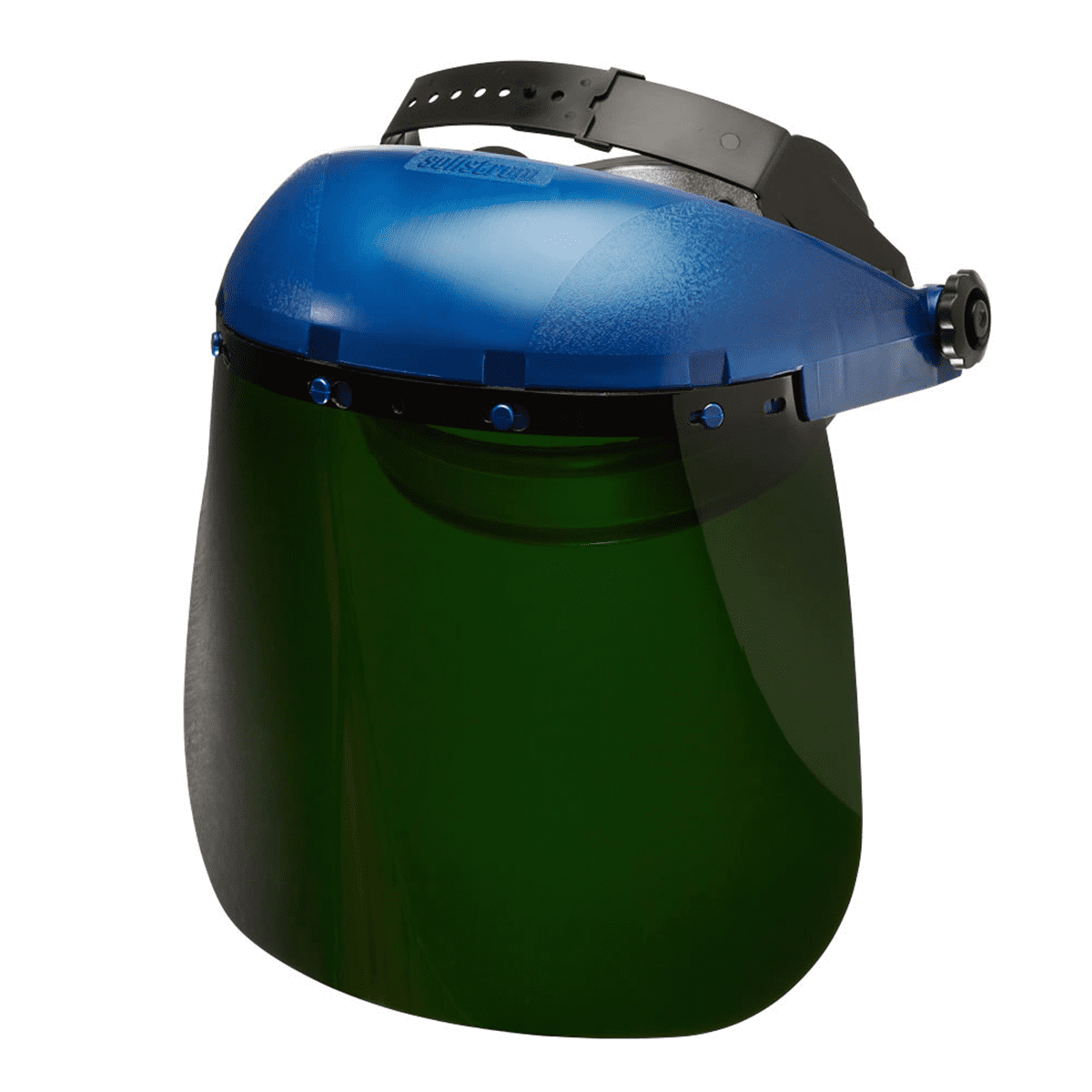 Sellstrom Face Shield - 390 Series - 8" x 12" x 0.040" Window - Shade 5 IR - Ratcheting Headgear - Single Crown