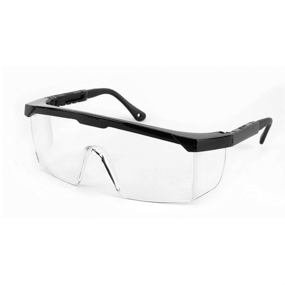 Sellstrom Safety Glasses - Sebring Series - Clear Lens - Black Frame - Hard Coated