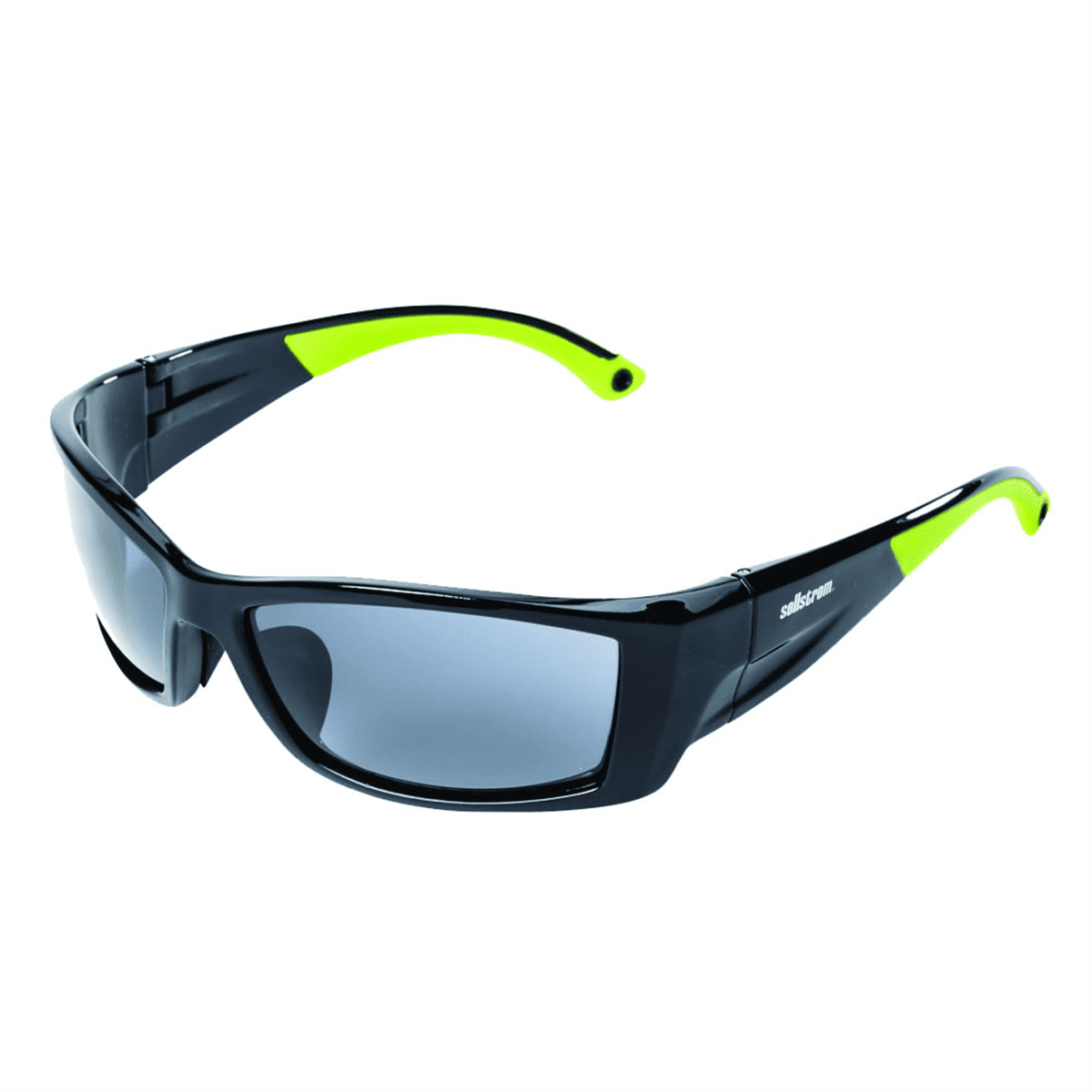 Sellstrom Safety Glasses - XP460 Series - Smoke Lens -Black/Green Frame - Sta-Clear&reg; HC/AF