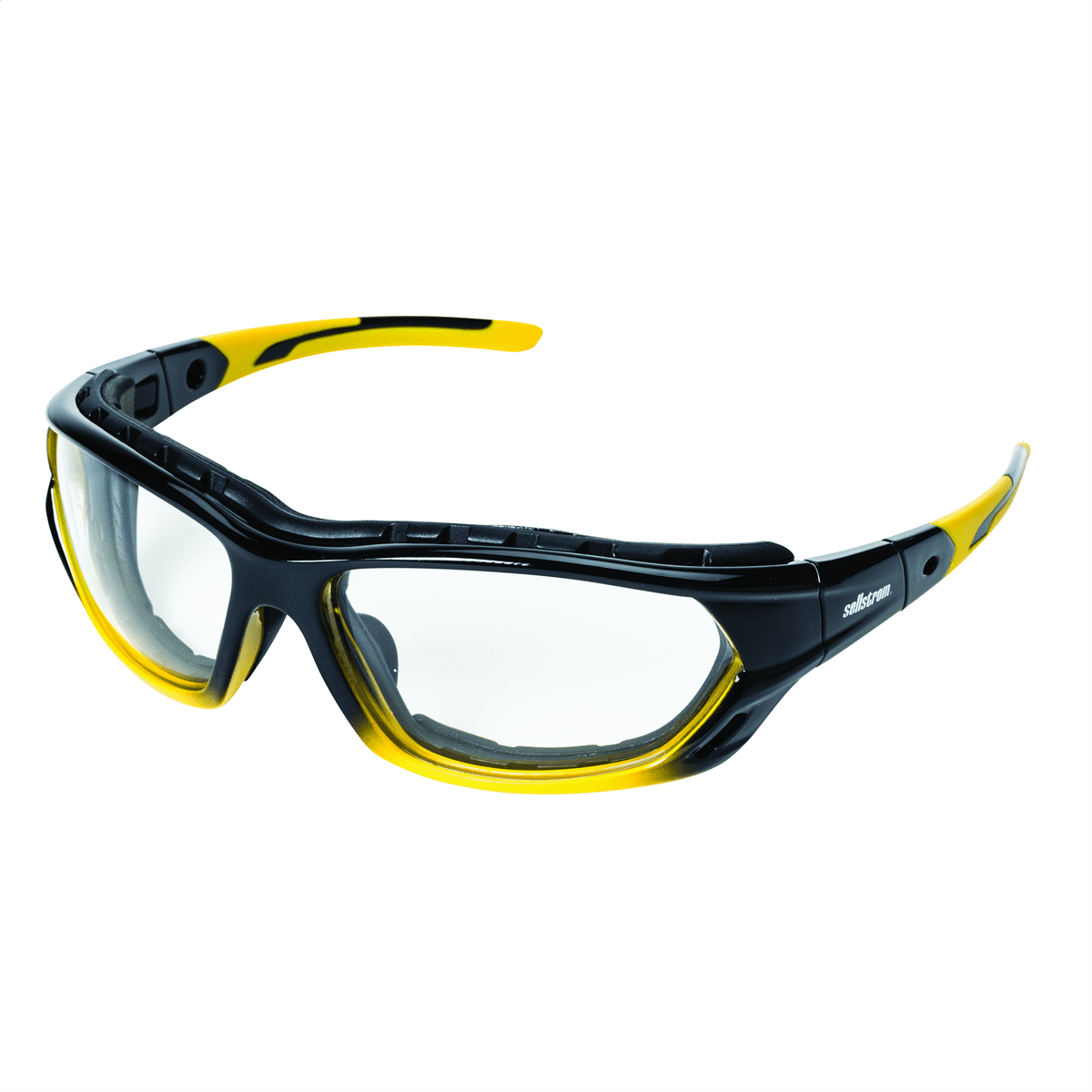 Sellstrom - Safety Glasses - XPS530 Series - Clear Lens - Yellow/Black Frame -  AF/HC -  Sealed