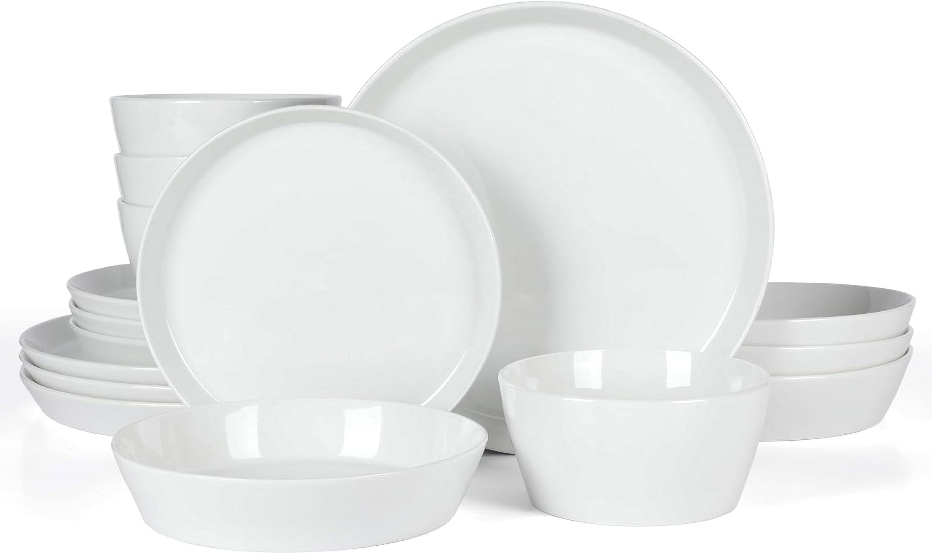 Chipped Tableware Selma Chip & Scratch Re stant Dinnerware Set, Plates and Bowls Dishes ...