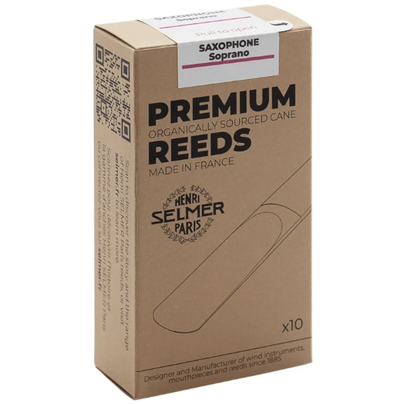 Selmer Paris Soprano Saxophone Reed Box of 10 Size 3.25