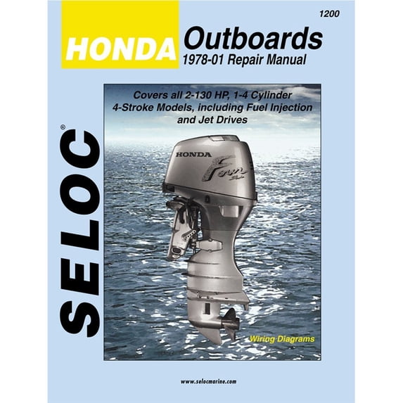 Seloc Manuals Honda Outboards, 1978-2001 1200