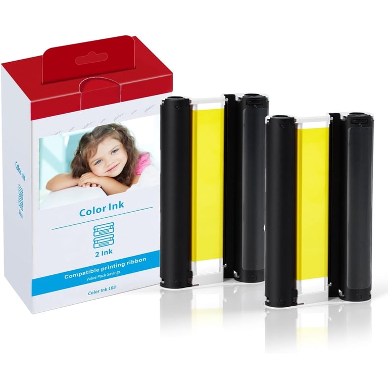 未使用　Canon SELPHY CP1300 ピン Selphy CP1300 CP1500 KP-108IN Color Ink Cette Compatible with