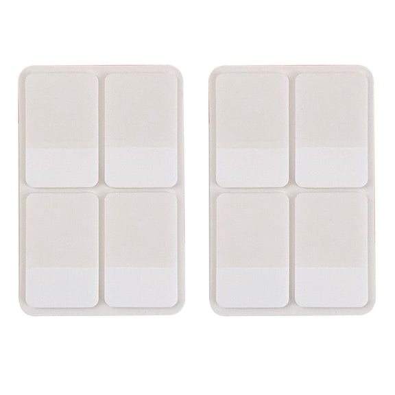Selrti 2 Pack Translucent White Index Tabs, Repositionable Writable Adhesive Stickers, Page Markers for Document Classification