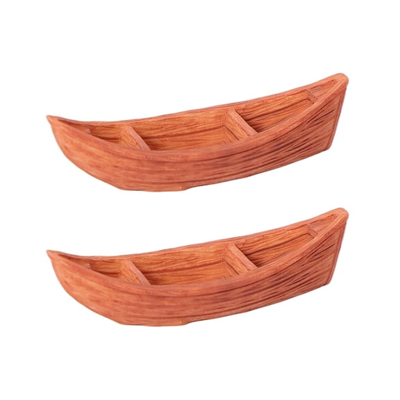 Selrti 2 Pcs Miniature Boat Figurines for Fairy Garden Accessories, Resin Mini Ship Models for DIY Micro Landscape, Sand Tray, Terrarium and Bonsai Ornament