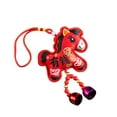 thumbnail image 1 of Selrti 2026 Chinese New Year Horse Lucky Hanging Pendant Zodiac Animal Feng Shui Charm with Tassel/Bell for Spring Festival Wedding Party Car Tree Decor, 1 of 8