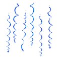 thumbnail image 1 of Selrti 6 Pcs Colorful Ceiling Swirl Foil Decorations Plastic Hanging Spiral Streamers for Wedding Birthday Graduation New Year Party Decoration, 1 of 8