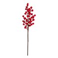 thumbnail image 1 of Selrti Artificial Red Berry Pick Christmas Holly Berries Stem Faux Plants Foam Berries Branch Xmas Holiday Wedding Party Home Decoration, 1 of 8