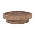 thumbnail image 1 of Selrti Candle Holder Tray, Round Wood Decorative Candle Plate, Rustic Tealight and Pillar Candle Tray for Farmhouse, Kitchen and Coffee Table Decor, 1 of 7