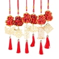 thumbnail image 1 of Selrti Chinese New Year Decoration Red Hanging Tassel Ornaments Lucky Fu Pendants for Home Office Car Trees Spring Festival, 1 of 8