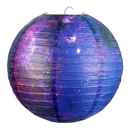 Selrti Chinese Style Paper Lantern Space Star Print Hanging Paper Lanterns for Home Ceiling Decor Birthday Party Supplies