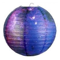 Selrti Chinese Style Paper Lantern Space Star Print Hanging Paper Lanterns for Home Ceiling Decor Birthday Party Supplies