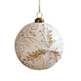 thumbnail image 1 of Selrti Christmas Ornaments White And Golden Vintage Ball Finial Christmas Tree Ornaments Shatterproof Plastic Farmhouse Hanging Decor, 1 of 8