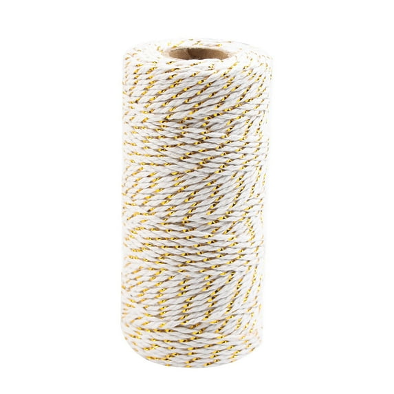 Selrti Cotton Bakers Twine 328FT Packing String Christmas Cotton Rope Cord for Tying Cake And Pastry Boxes DIY Crafts Gift Wrapping