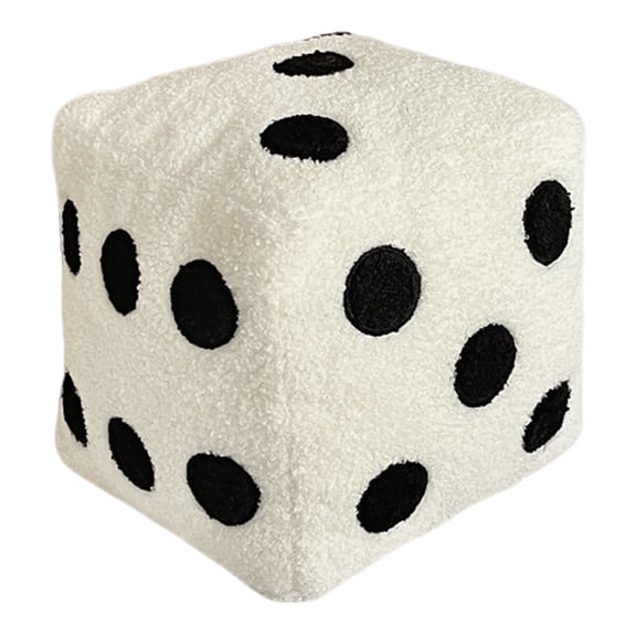 Selrti Dice Pillow Simulation Dice Plush Pillow Cubic Cube Plush Cushion Stuffed Sofa Back Support Cushion Office Car Bedroom Decor Pillow