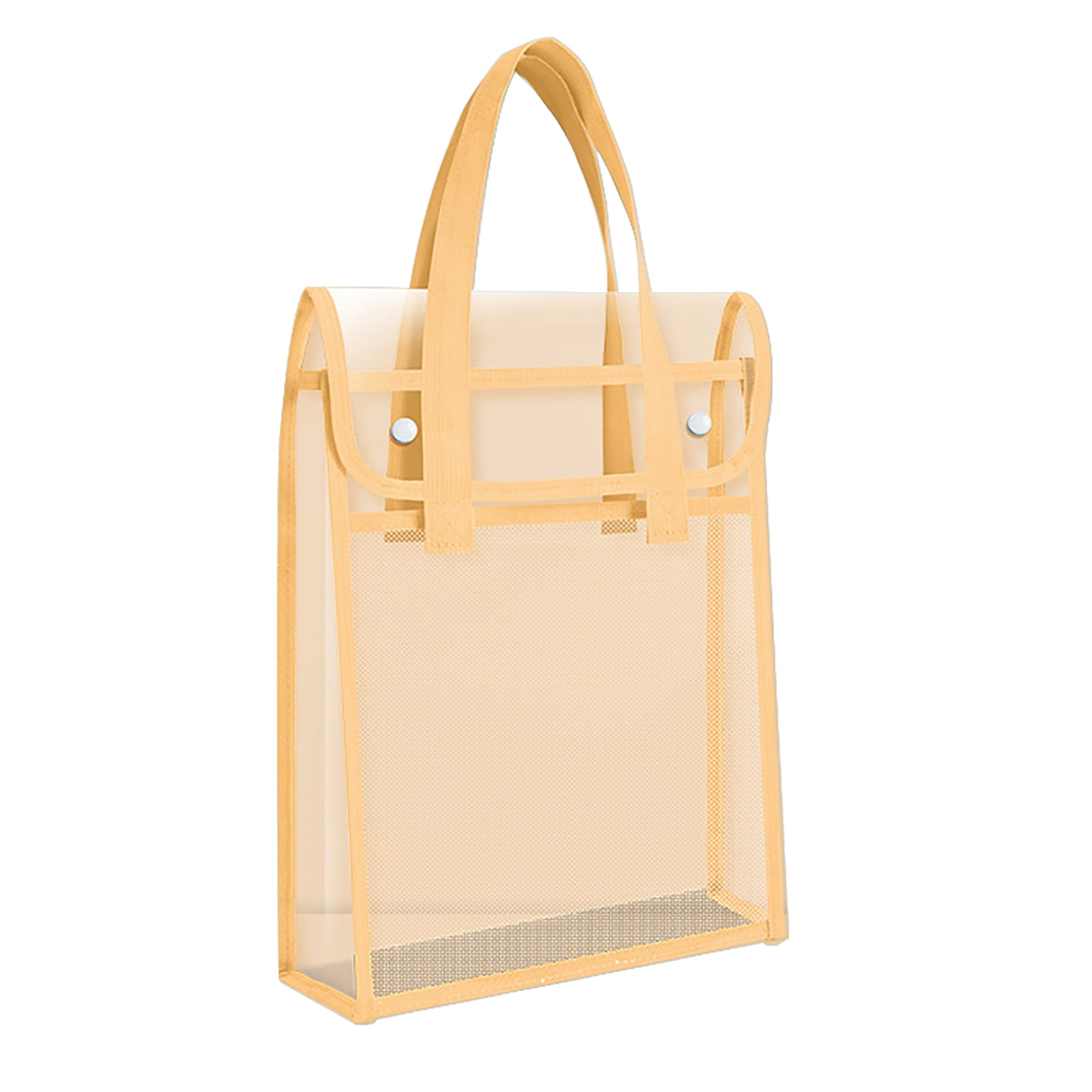 Selrti Expandable Transparent Plastic File Folder with Snap Closure ...