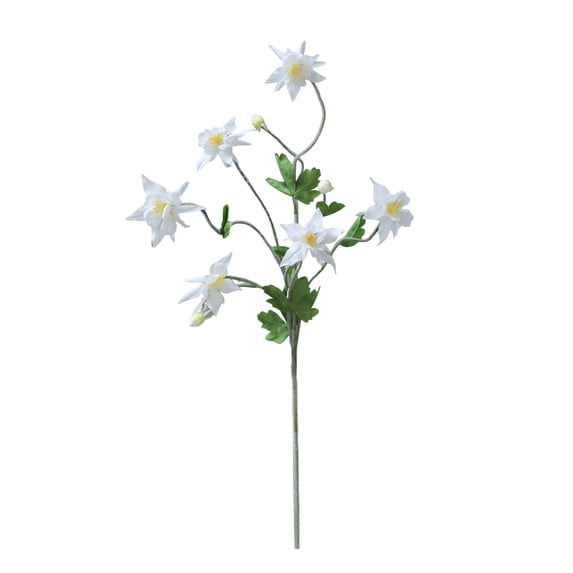 Selrti Faux Columbine Flower Artificial Flowers with Bendable Stems Realistic Fake Flower Stem for Home Office Wedding Bouquets Decor