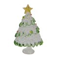 thumbnail image 1 of Selrti Glass Christmas Tree Mini Tabletop Xmas Tree Figurine with Star Topper for Winter Holiday Table Mantel Shelf Home Decoration, 1 of 8