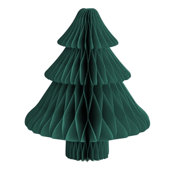 Selrti Honeycomb Paper Christmas Tree 3D Foldable Accordion Xmas Tree Winter Tabletop Centerpiece for Holiday Dinner Table Indoor Home Decor