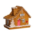 thumbnail image 1 of Selrti LED Lighted Christmas Village House Miniature Resin Gingerbread House Figurine Collectible Christmas Decoration for Tabletop Decor, 1 of 8