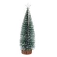 thumbnail image 1 of Selrti Mini Christmas Tree Small Artificial Snow Flocked Pencil Tree with LED Lights Tabletop Tree Ornaments with Wooden Base for Xmas Home Decor, 1 of 8