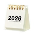 thumbnail image 1 of Selrti Mini Desk Calendar 2026 Standing Flip Small Desktop Calendar Jan.2026 to Dec 2026 12 Monthly Calendar with Twin-Wire Binding for Home Office School, 1 of 8