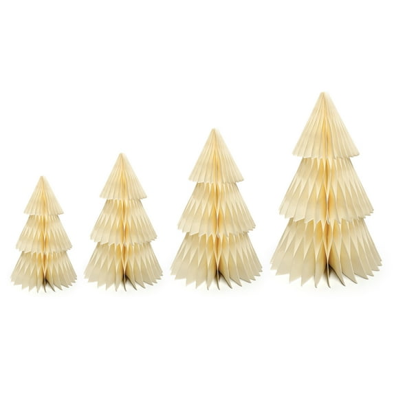 Selrti Paper Christmas Tree Decoration 6/8/10/12 Inch 3D Honeycomb Tree Table Centerpiece for Holiday Party Home Office Kitchen Decor