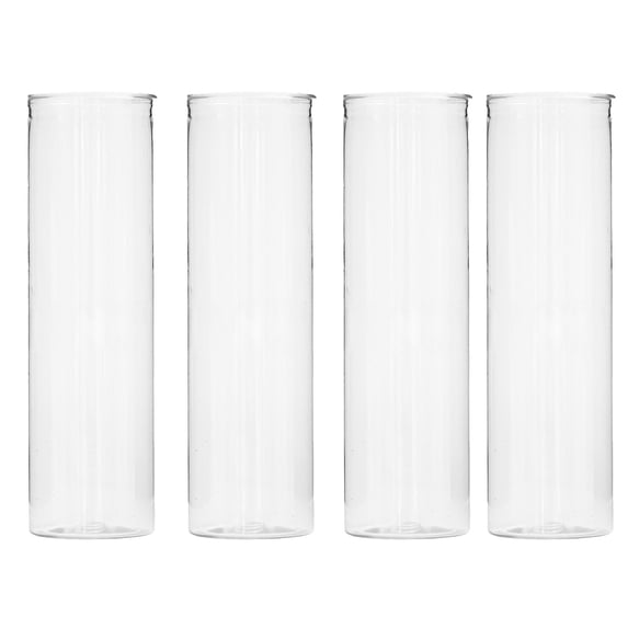 Selrti Plastic Clear Cylinder Vase, Modern Flower Arrangement Vase, Transparent Table Centrepiece Vase for Home and Wedding Decor