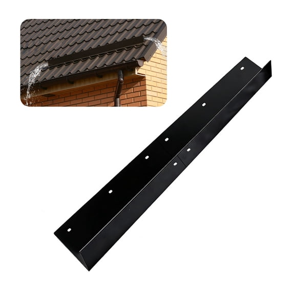 Selrti Roof Rain Gutter Diverter, Carbon Steel Rainwater Diverter, Roof Rain Splash Guard for House Roofs, Doorway Corners