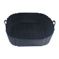 thumbnail image 1 of Selrti Silicone Air Fryer Tray, Reusable Base Mat for 3 to 5LB Air Fryers, Heat Resistant Non-Stick Tray Replacement for Parchment Paper, 1 of 8