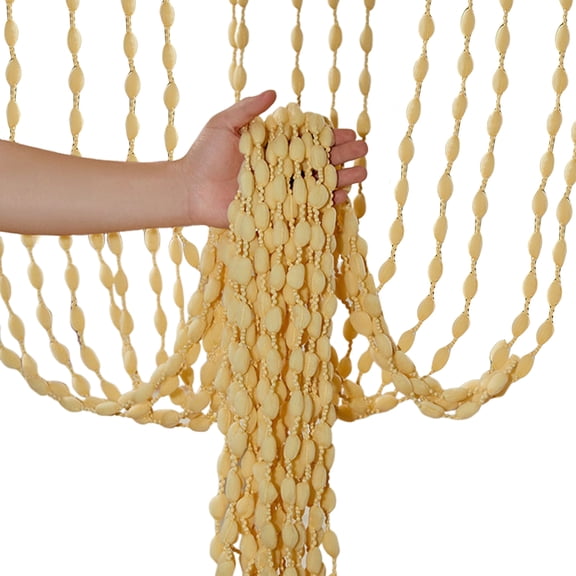 Selrti String Bead Curtain Retro Style Room Divider Door Indoor Decorative Divider Curtain for Home Hallway Doorway Living Room Bedroom