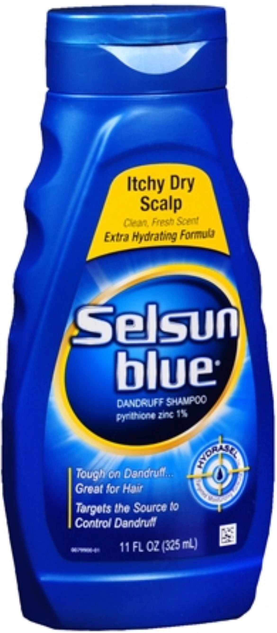 Selsun Blue Dandruff Shampoo Itchy Dry Scalp, 11 oz (Pack of 6)