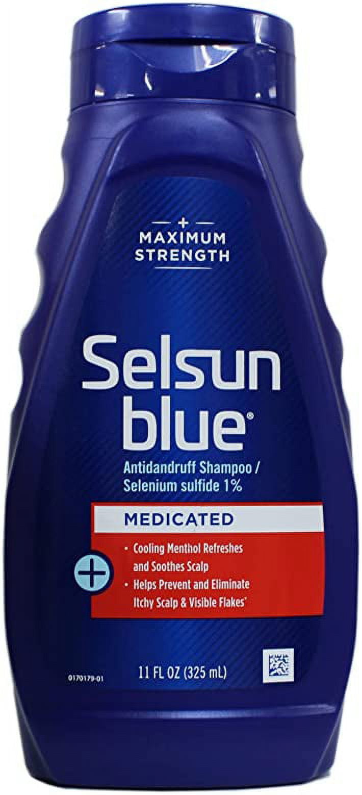 Selsun Blue Dandruff Shampoo Medicated 11 oz (Pack of 7)