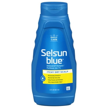 Selsun Blue Itchy Dry Scalp Anti-dandruff Shampoo, Extra-Hydrating Formula, Pyrithione Zinc 1%, 21 Oz