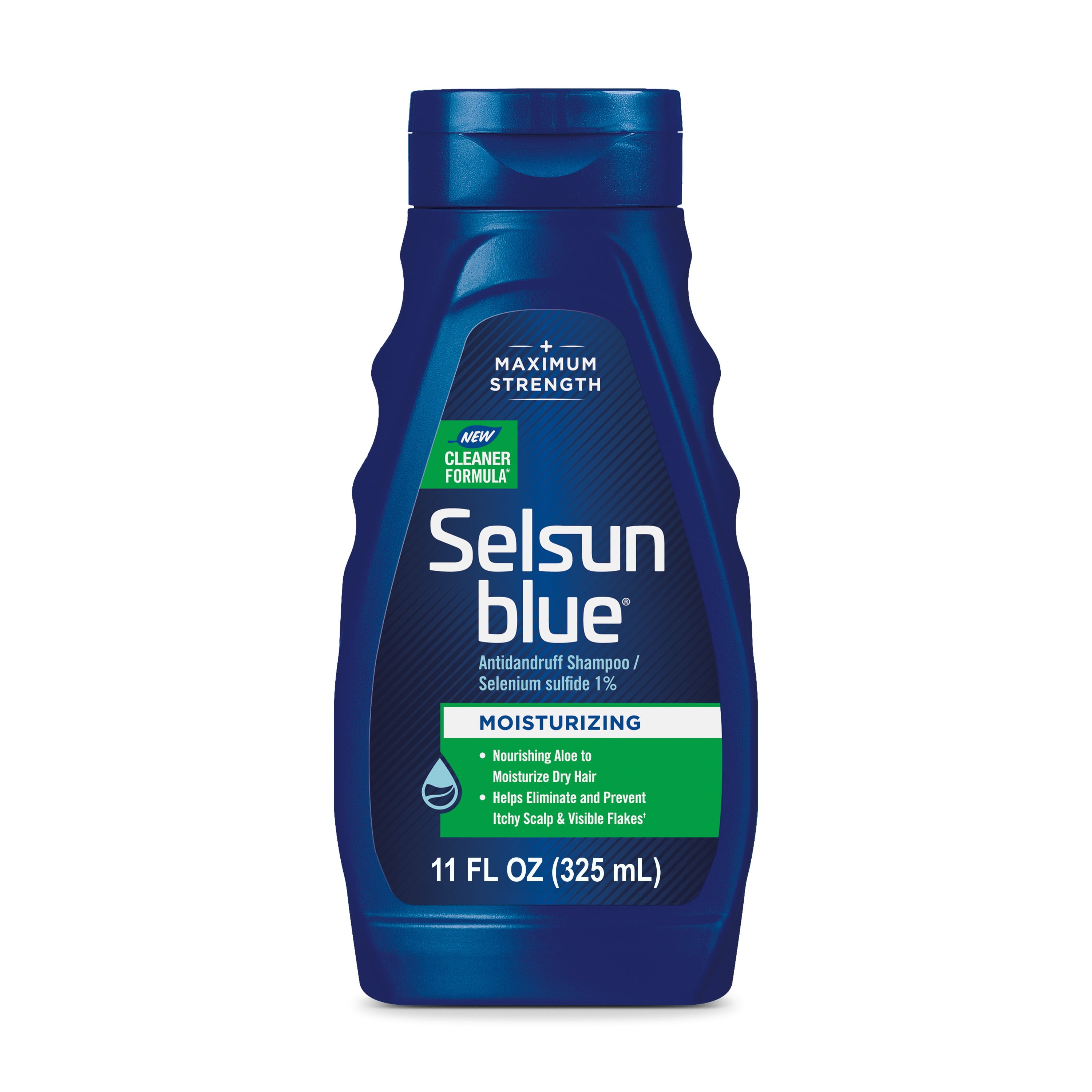Selsun Blue Moisturizing with Aloe Dandruff Shampoo, 11 oz