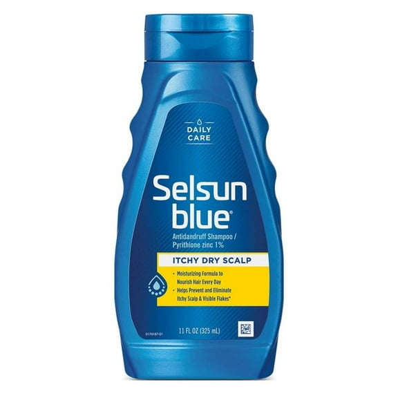 Selsun Blue Shampoo Dandruff Itchy Dry Scalp 11oz (Pack of 3)