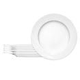 thumbnail image 1 of Seltmann Weiden Commercial Dinnerware, Meran Porcelain Flat Plate with Rim, Dinner Plate, White, 11-Inch, Set of 6, 1 of 1