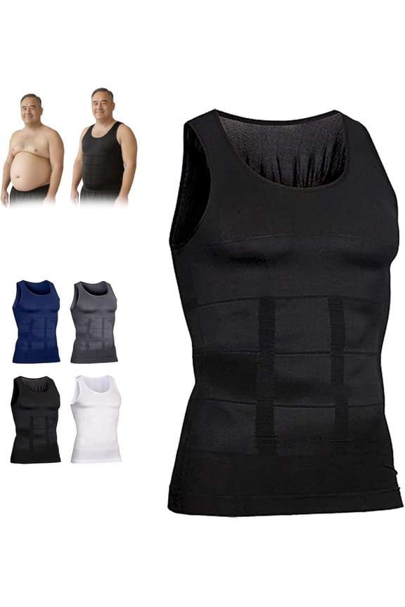 Selure Shaping Tank Men, Selure Compression Shirt, 2025 New Shaping Sleeveless Shirts for Men Build A Toned Body