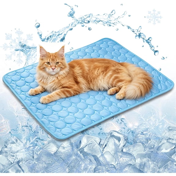Selvela Cooling Mat for Cats, Foldable Cooling Pad, Scratch-Resistant Washable Cat Cooling Mat, Easy to Clean Cat Cool Mat for Indoor, Outdoor and Car Use