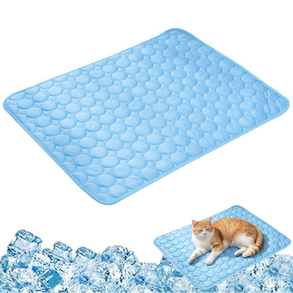 Selvela Cooling Mat for Cats,Cooling Mat for Cats, Washable Non-Slip Ice Silk Mat